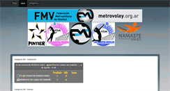 Desktop Screenshot of metrovoley.com.ar