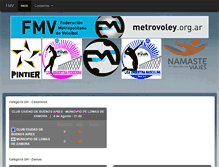 Tablet Screenshot of metrovoley.com.ar